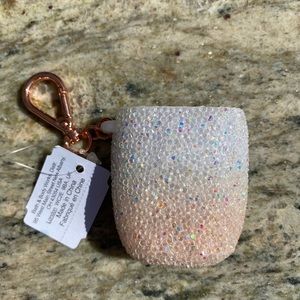 Peach Ombré Rhinestone Sanitizer Holder BBW